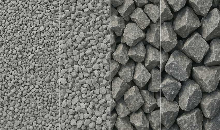 aggregate gradations offered by Platinum Materials